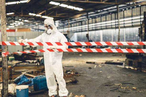 Professional Hoarding Cleanup technician working in Acton, ME